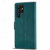 Недорогие Чехлы для Samsung-телефон Кейс для Назначение SSamsung Galaxy S24 S23 S22 S21 Ultra Plus A54 A34 A14 Примечание 20 10 Кошелек для карт Откидная подножка Разъем для карты Защита от удара Ретро ТПУ Кожа PU