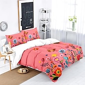 billiga Påslakanset-fjärilsbroderi dubbelsäng påslakan enkelsäng varm blomsterbäddset 2-delat set 3-delat set lätt och mjuk kort plysch set