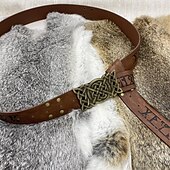 billige Tilbehør og mer-Punk og gotisk Kostymer i middelalderstil Renessanse Cosplay kostyme Midjebelte Knekt Viking Keltisk ridder Herre Dame Viking Halloween Karneval Maskerade Ytelse Stadie LARP Voksne Belte Midjebelte