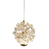 cheap Island Lights-LED Pendant Light Hanging Lamp Simple Cafe Restaurant Bar Pendant Light E27 Light Source Metal Crystal Art Droplight Flashlight Ceiling Light 110-240V