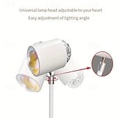 economico Lampada proiettore tramonto-lampada da notte a led con effetto increspatura dell&#039;acqua, atmosfera rgb con telecomando, proiezione arcobaleno al tramonto per soggiorno, camera da letto, comodino, doppia testa, lampada da tavolo moderna 1 pz