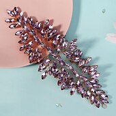 abordables Haarstyling-Zubehör-Crown Tiaras Headbands Headpiece Rhinestone Alloy Wedding Cocktail Luxury Retro With Rhinestone Crystals Headpiece Headwear