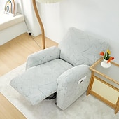 billiga Vilstol och länstol-jacquard fåtölj överdrag överdrag lazyboy överdrag soffstolsöverdrag 4-delade set, halkfri vilstol med förvaringsfickor möbelskydd för vardagsrum