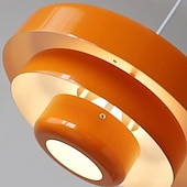 preiswerte Pendelleuchte-LED-Kronleuchter, Deckenleuchte, Macaron, Retro-Aluminium, nordischer Stil, Café-Bar, warmes Licht, 1 Licht, 110–120 V, 220–240 V