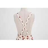 olcso Ruhák-Retró 1950-es Rockabilly Szoknya Swing ruha Flare ruha Pöttyös Női Mindszentek napja Álarcos mulatság Hétköznapi Lánybúcsú Felnőttek Szoknya Hazatérő ruhák