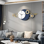 economico Decorazioni da parete-grande orologio da parete per soggiorno arredamento moderno orologio da parete minimalista silenzioso senza ticchettio per ufficio scuola casa cucina sala da pranzo bagno funzionamento a batteria 82 * 32 cm 100 * 42 cm