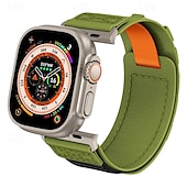 Χαμηλού Κόστους Ζώνες Apple Watch-Αθλητικό Μπρασελέ Συμβατό με Ζάντα ρολογιού Apple Watch 38mm 40mm 41mm 42mm 44mm 45mm 49mm Πολλαπλών στρώσεων Ελαστικό Τραχύς Νάιλον Ανταλλακτικό λουράκι ρολογιού για iwatch Ultra 2 Series 9 8 7 SE 6