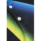 abordables Polo géométrique pour homme-Homme Géométrique Chemise de golf Manche Courte Polos Chemises à Col Occasionnel Vêtements de vacances Tenue formelle Vêtements de festival Impression 3D Boutons Été Jaune