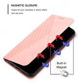 billiga iPhone-fodral-telefon fodral Till iPhone 16 iPhone 15 Pro Max iPhone 14 13 12 11 Pro Max Mini SE X XR XS Max 8 7 Plus Plånboksfodral Magnet med handledsrem Stöd Geometriska mönster TPU PU läder