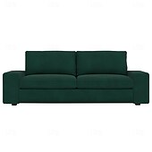 baratos Cobertura de Sofa-Capa de Sofá de Veludo de 3 Lugares Colcha de Veludo em Cor Sólida