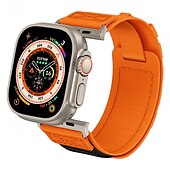 Χαμηλού Κόστους Ζώνες Apple Watch-Αθλητικό Μπρασελέ Συμβατό με Ζάντα ρολογιού Apple Watch 38mm 40mm 41mm 42mm 44mm 45mm 49mm Πολλαπλών στρώσεων Ελαστικό Τραχύς Νάιλον Ανταλλακτικό λουράκι ρολογιού για iwatch Ultra 2 Series 9 8 7 SE 6