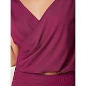 baratos camisas, tops e blusas-top athleisure com manga curta reversível