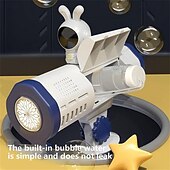 お買い得  アウトドアゲーム＆スポーツ-バブルメーカー お風呂のおもちゃ プール パーティー用品 望遠鏡の形をした石鹸泡マシン スペース バニー デザイン