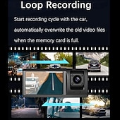 Недорогие Видеорегистраторы для авто-V20 1080p Новый дизайн / HD / с задней камерой Автомобильный видеорегистратор 150° Широкий угол 2 дюймовый IPS Капюшон с WIFI / Ночное видение / G-Sensor 4 инфракрасных LED Автомобильный рекордер