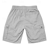 abordables Classique-Homme Short Cargo Short Cordon Taille elastique Multi poche Plein Vestimentaire Court Extérieur du quotidien Sortie Mode Classique Noir Jaune