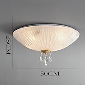 preiswerte Einbauleuchten-Deckenleuchte, Unterputz-Deckenleuchte, Kupferglas, LED-Deckenleuchte, moderne runde Deckenleuchte, 30/40/50 cm, Deckenleuchte für Wohnzimmer, Flur, 110–240 V