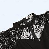 cheap Dresses-Retro Vintage 1950s Rockabilly Dress A-Line Dress Swing Dress Solid Color Women&#039;s Halloween Carnival Masquerade Party Bachelorette Party Adults Dress Homecoming Dresses