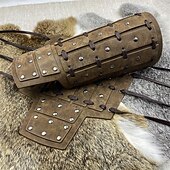 preiswerte Rüstung-Retro Vintage Punk &amp; Gothic Mittelalterlich Rüstung Armband Handgelenkstütze Wikinger Tempelritter Kreuzritter Ranger Schildmaid Bogenschießen Kostüm Herren Vikinger Fantasie Halloween Karneval