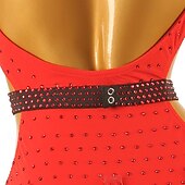 levne Oblečení na latinskoamerické tance-Latinské tance Šaty Třásně Křišťály / Bižuterie Dámské Výkon Bez rukávů Spandex