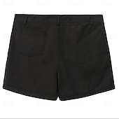 cheap Work Shorts-Men&#039;s Shorts Chino Shorts Summer Shorts Work Shorts Pocket Plain Comfort Breathable Short Casual Daily Holiday Sports Fashion Black White