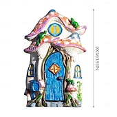baratos Evento e suprimentos de festa-encantador portão de jardim de fadas, decoração caprichosa de árvore de madeira para porta, pátio e jardim - delicioso artesanato de ornamento de madeira para decoração de casa de conto de fadas