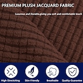 baratos Tampa da poltrona e capa de cadeira sem braço-Multifit elastano jacquard sofá slipcover antiderrapante fácil cuidado pet scratch guard t-almofada, protetor de móveis elegante para casa