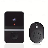cheap Video Door Phone Systems-1 pcs Smart Visual Doorbell Wireless Wifi Household Low PowerConsumption Long Standby APP Remote Intercom (build In Battery)