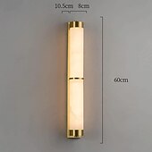 economico Luci da parete-Lampade Da Parete In Marmo Lampada Impermeabile Da 60 Centimetri Tutto In Rame Soggiorno Sfondo Semplice E Moderno Cinese Camera Da Letto Comodino