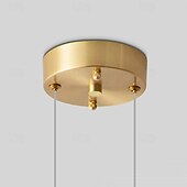economico Luci a sospensione-lampada a sospensione a led, design a isola, lampada in vetro metallo creativa francese dal design unico, adatta per ville ed edifici duplex e scale, bianco caldo+bianco+luce neutra 110-120v 220-240v