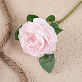 economico Il signor e la signora matrimonio-5 pezzi di rosa occidentale nucleo peonia singola testa fiore di simulazione decorazione della casa fiore artificiale fiore portatile di nozze