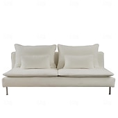 abordables Housse de canapé-Housse de section 3 places 100% coton couleur uniforme housses matelassées 8 pièces ensemble de housse de futon
