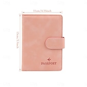 cheap Storage &amp; Organization-Women Men RFID Vintage Business Passport Covers Holder Multi-Function ID Bank Card PU Leather Wallet Case Travel Accessories