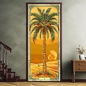 olcso Ajtófedelek-kókuszfa ajtóhuzatok ajtó kárpit ajtó függöny dekoráció háttér ajtó transzparens bejárati ajtóhoz parasztház ünnepi parti dekorációs kellékek