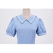 voordelige Jurken-Jaren '50 Retro vintage Middag Swing Jurk Flare Jurk Korte mouwen Wijd uitlopend Kostuum Dames Carnaval Valentijnsdag Casual Schoolfeest Retro themafeest Volwassenen Kleding Lente zomer