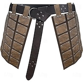 preiswerte Rüstung-Punk &amp; Gothic Mittelalterlich Renaissance Rock Taillengürtel Krieger Wikinger Ranger Bogenschießen Einfarbig Herren Vikinger Halloween Karneval Maskerade Maskerade LARP Renaissance-Messe Erwachsene