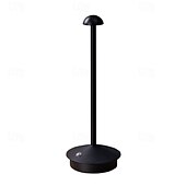 cheap Table Lamps-Rechargeable Mushroom Table Lamp, Portable Wireless Touch Desk Lamp, LED Night Light with Dimmable Brightness for Living Room, Home Office, Restaurant