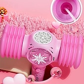 baratos Diversão Ao Ar Livre &amp; Desporto-Varinha de bolha para crianças e meninas: varinhas de soprador de máquina de bolhas com luz &amp; música, brinquedos para festas ao ar livre para crianças, presente de aniversário para meninas de 3 4 5 6