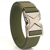 cheap Men&#039;s Belt-Men&#039;s Belt Tactical Belt Waist Belt Black Kakhi Polyester Alloy Durable Adjustable Plain Outdoor Daily