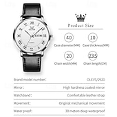 levne Quartz hodinky-Nové pánské hodinky Olevs Olevs značky s luminiscenčním kalendářem týdenním ukazatelem jednoduché quartzové hodinky s dvojitým kalendářem vodotěsné sportovní hodinky s vysokou hodnotou