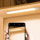 お買い得  キャビネットライト-超薄型人体誘導ライト充電式磁気吸引自己粘着ロング LED ワードローブワインキャビネットライトストリップ