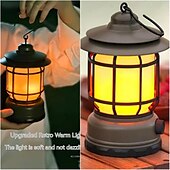 cheap Flashlights &amp; Camping Lights-LED Outdoor Camping Lantern Rechargeable LED USB Tourist Hook Torch Retro Style Rechargeable LED Camping Lamp for Outdoor Tent Night Light Emergency Lantern