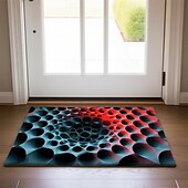 cheap Doormats-Honeycomb Vortex Doormat Floor Mats Washable Rugs Kitchen Mat Non-Slip Oil Proof Rug Indoor Outdoor Mat Bedroom Decor Bathroom Mat Entrance Rug