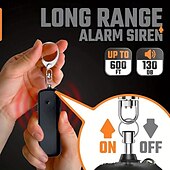 billige Sikkerhetssensorer og -alarmer-1 stk personlig alarm 130db selvforsvar ledet kvinne eldre sikkerhetsbeskyttelse tur fotturer sos nødnøkkelring anti angrep
