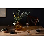 economico Lampade da tavolo-Lampada da tavolo senza fili in alluminio touch a forma di candela con dimmer touch di tipo C ricaricabile lampada da tavolo per interni camera da letto soggiorno decorazione
