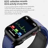 tanie Smartwatche-696 TK63 Inteligentny zegarek 1.91 in Inteligentny zegarek Bluetooth EKG + PPG Monitorowanie temperatury Krokomierz Kompatybilny z Android iOS Męskie Odbieranie bez użycia rąk Powiadamianie o