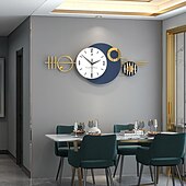 economico Decorazioni da parete-grande orologio da parete per soggiorno arredamento moderno orologio da parete minimalista silenzioso senza ticchettio per ufficio scuola casa cucina sala da pranzo bagno funzionamento a batteria 82 * 32 cm 100 * 42 cm