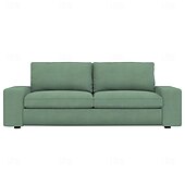 baratos Cobertura de Sofa-Capa de Sofá de Veludo de 3 Lugares Colcha de Veludo em Cor Sólida