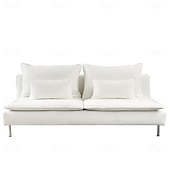 abordables Housse de canapé-Housse de section 3 places 100% coton couleur uniforme housses matelassées 8 pièces ensemble de housse de futon