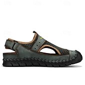 preiswerte Outdoor-Sandalen-Braune Mesh-Sandalen für Herren – atmungsaktive und stylische Sommerschuhe für Strand, Urlaub &amp; Outdoor-Aktivitäten