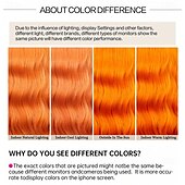 cheap Synthetic Trendy Wigs-Cosplay Costume Wig Synthetic Wig Natural Wave Middle Part Wig 26 inch Orange Synthetic Hair Women&#039;s Orange